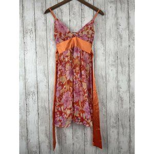 Twenty One Size Small Dress V-Neck Floral Sleeveless Short Party/Cocktail